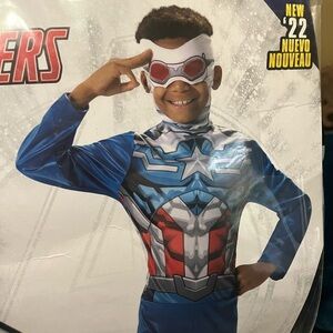 Marvel Superhero Kids Costume - Blue, Red, White